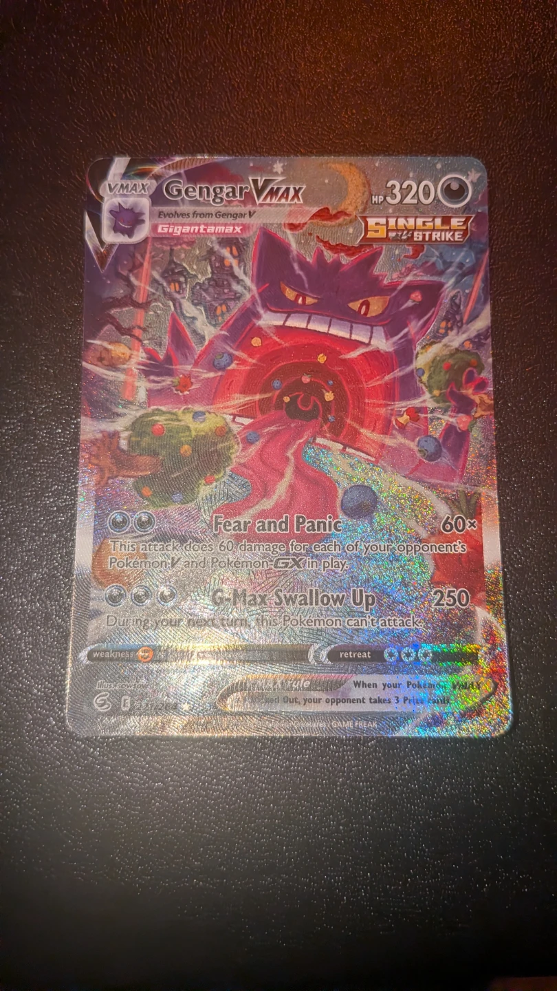 Pokemon Gengar VMAX Trading Card