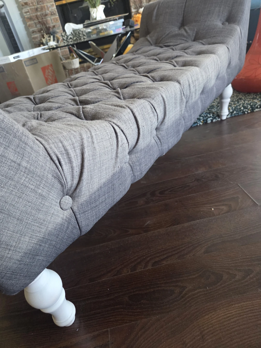 Tufted Chaise Bench – Quick Sale $25 - photo 4