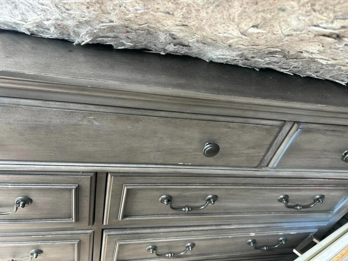 Grey Wooden Dresser with Multiple Drawers 🏈 - photo 4