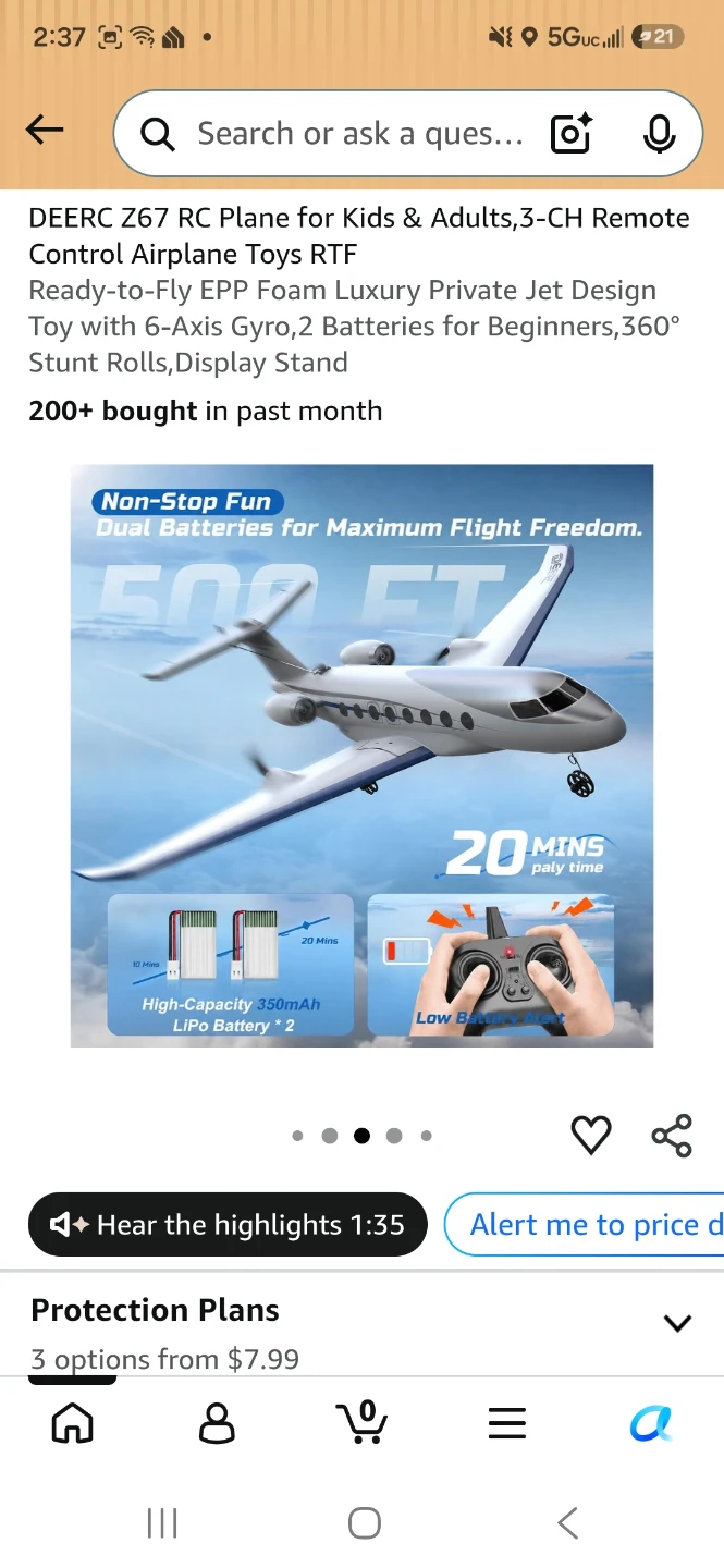 DEERC Z67 RC Remote Control Airplane - photo 3