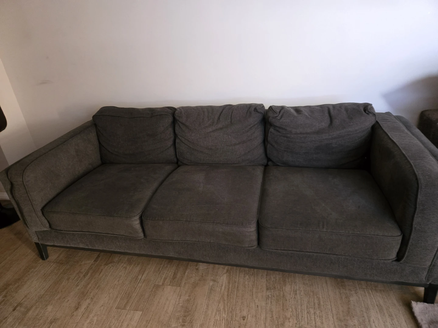 Three-Seater Dark Grey Sofa