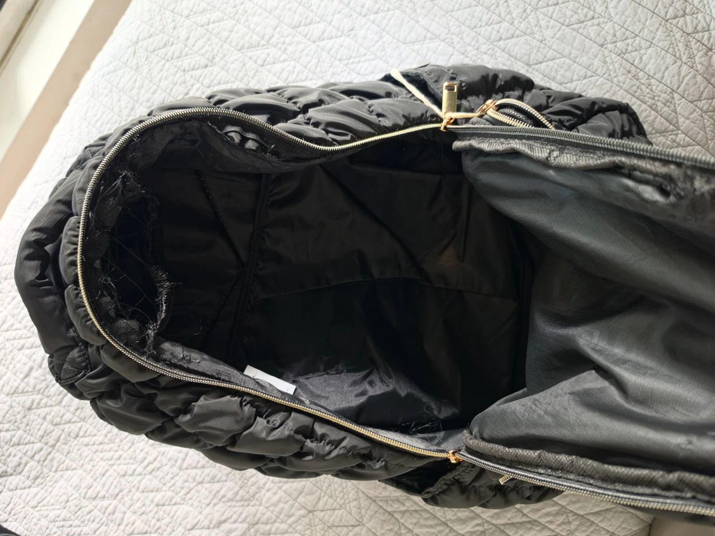 Jessica Simpson Quilted Black Backpack - photo 2