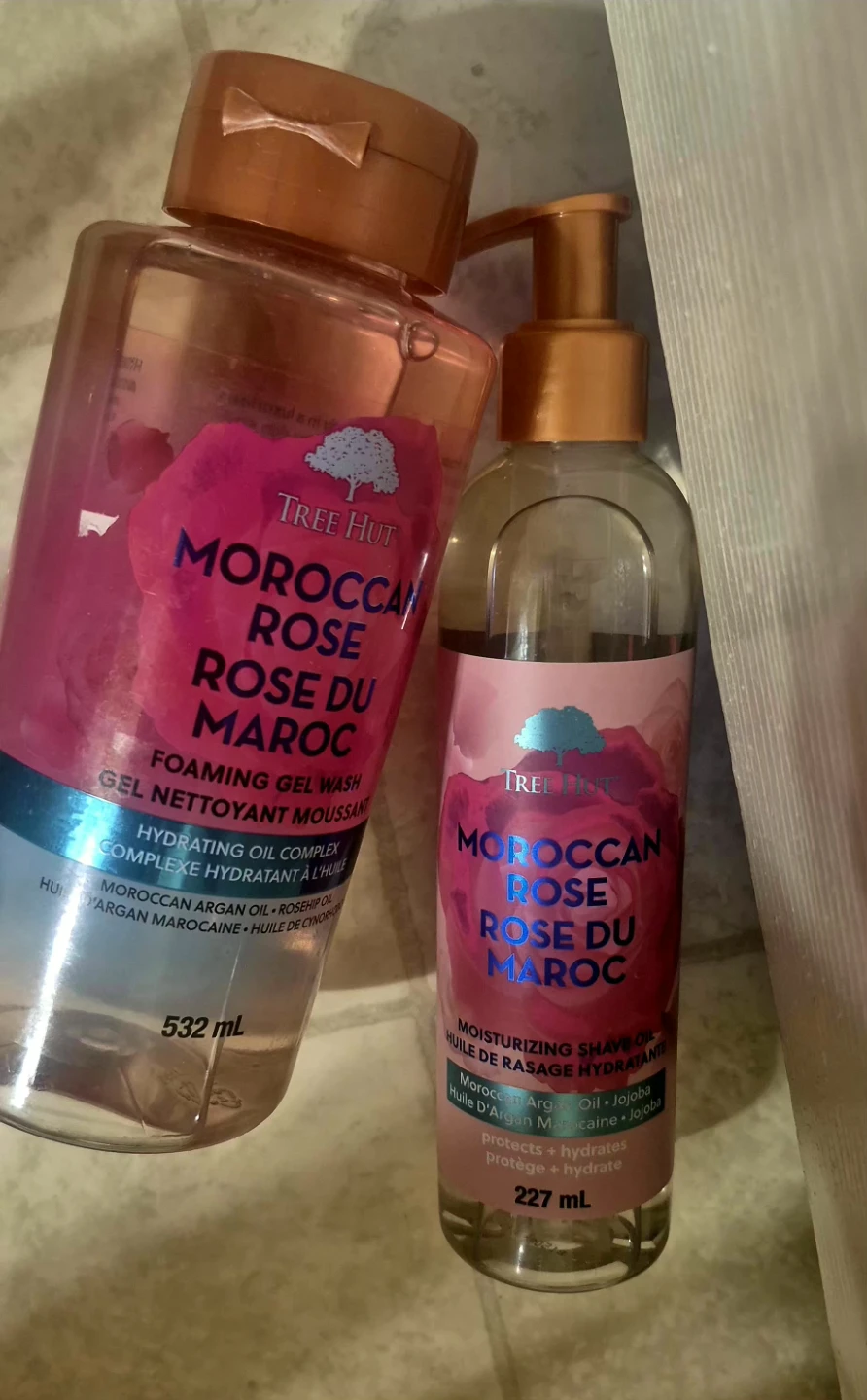 Tree Hut Moroccan Rose Foaming Gel Wash and Shave Oil