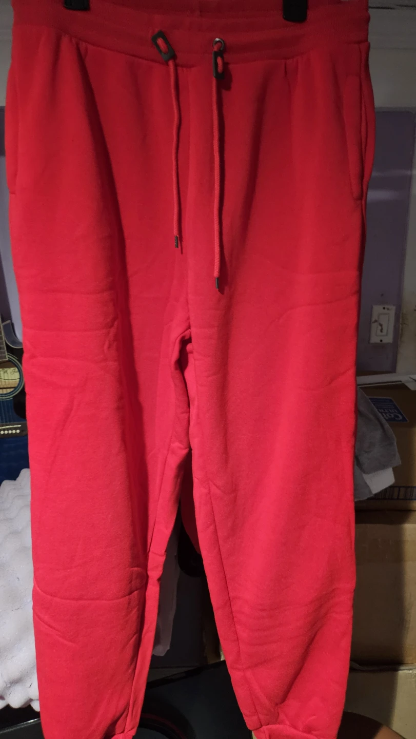 Bright Red Jogger Sweatpants