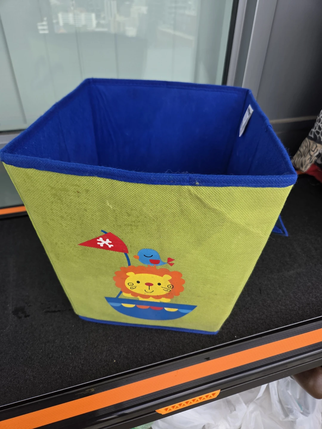 Cotidiana Fabric Storage Bin - Lion & Bird Design - photo 4