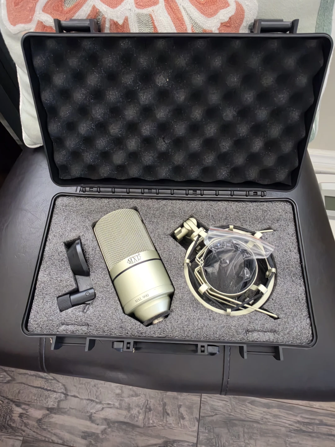 MXL 990 Condenser Microphone with Hard Case & Shockmount