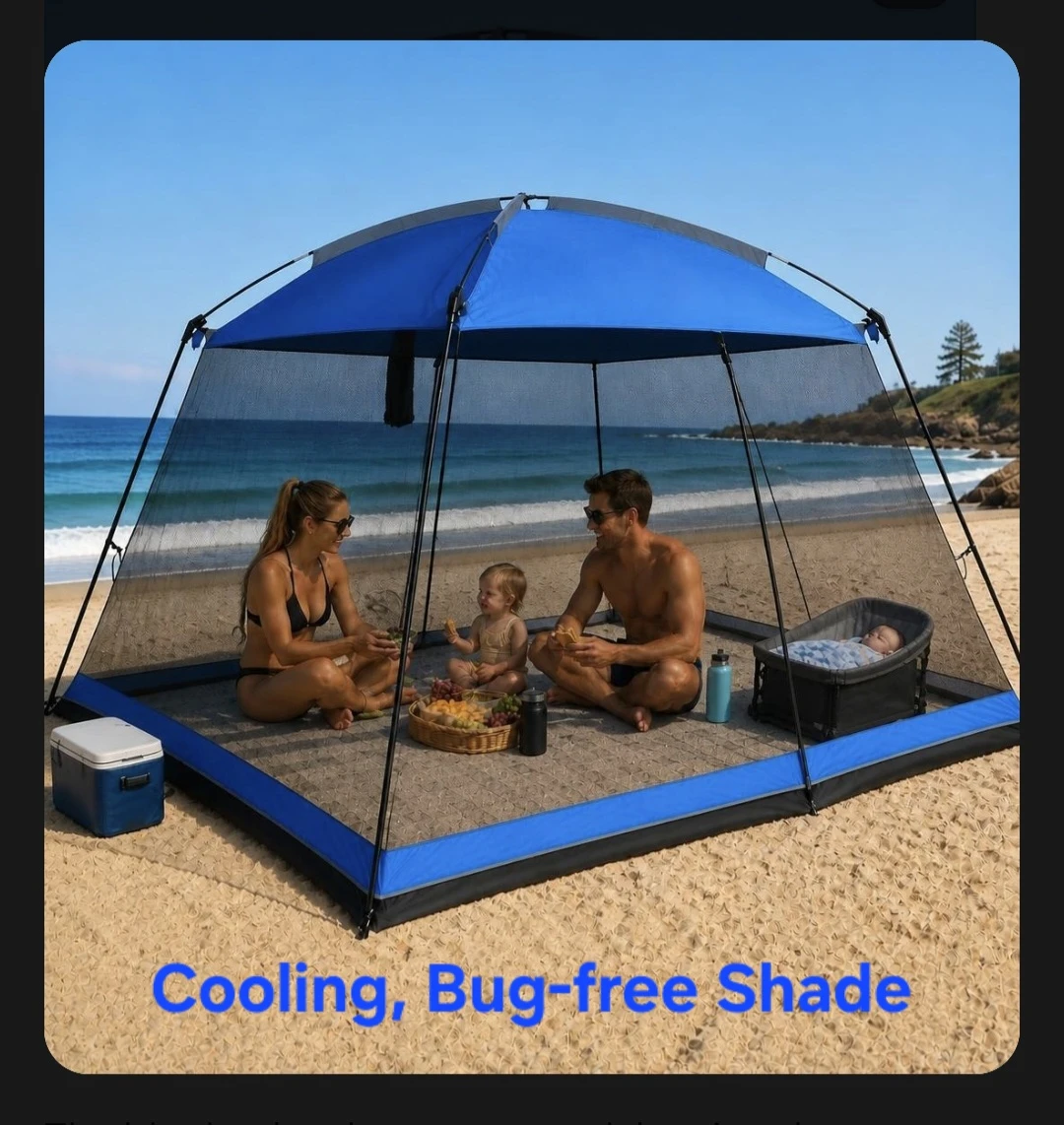 👪🥪🍹🏖 New Screen Shade Canopy 🚫🐝 - photo 2