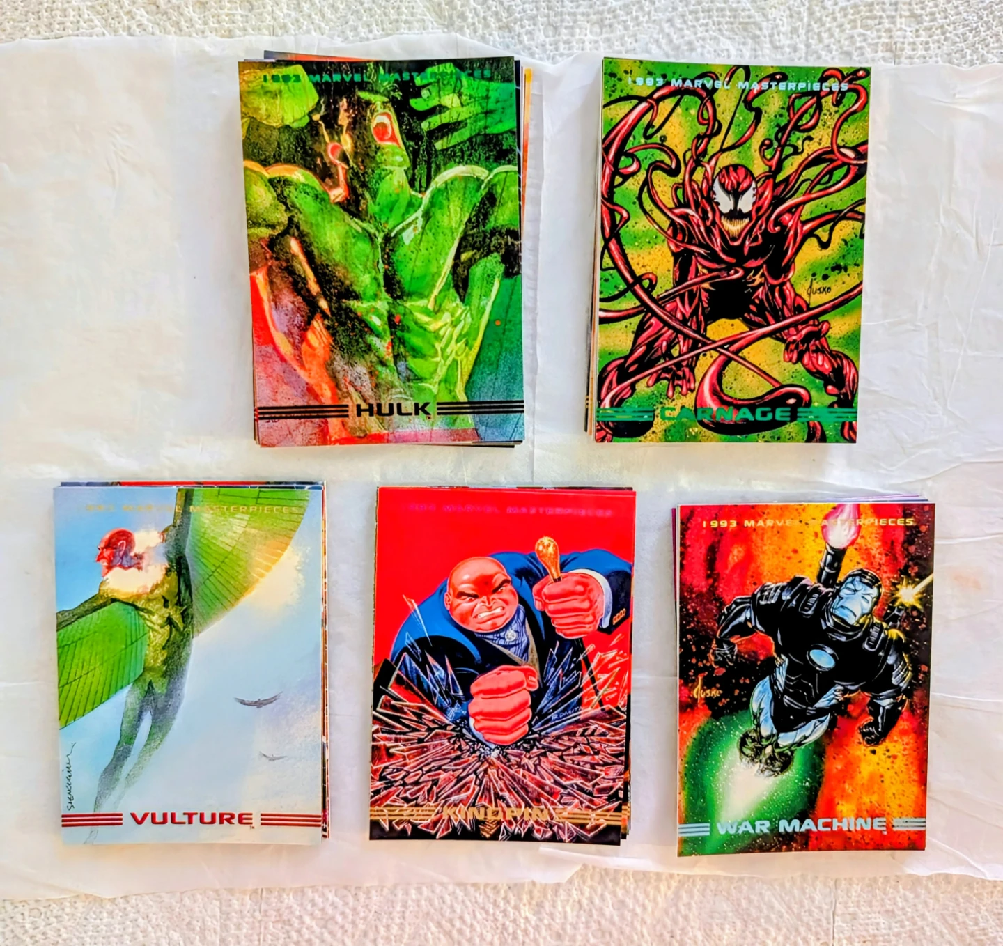 Vintage 1993 Skybox Marvel Masterpieces Trading Cards - photo 2
