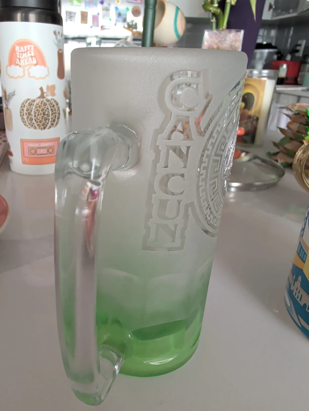 Cancun Chichen Itza Frosted Beer Mug - photo 2