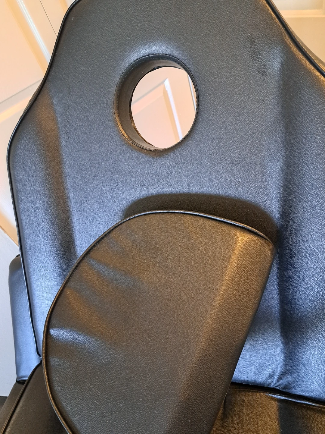 Black Adjustable Facial Bed and Stool Set - photo 2