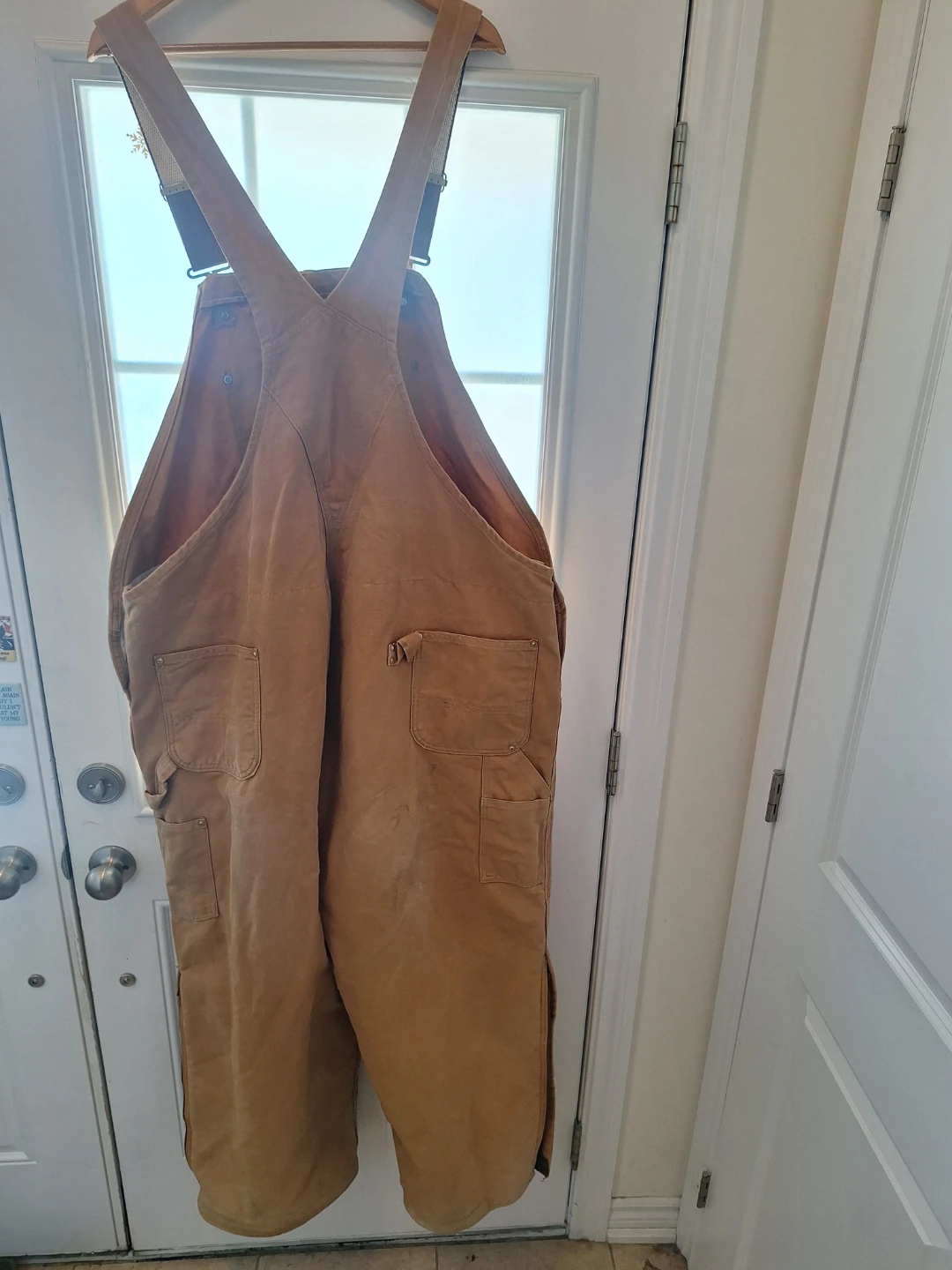 2X Carhartt Tan Bib Overalls - photo 3