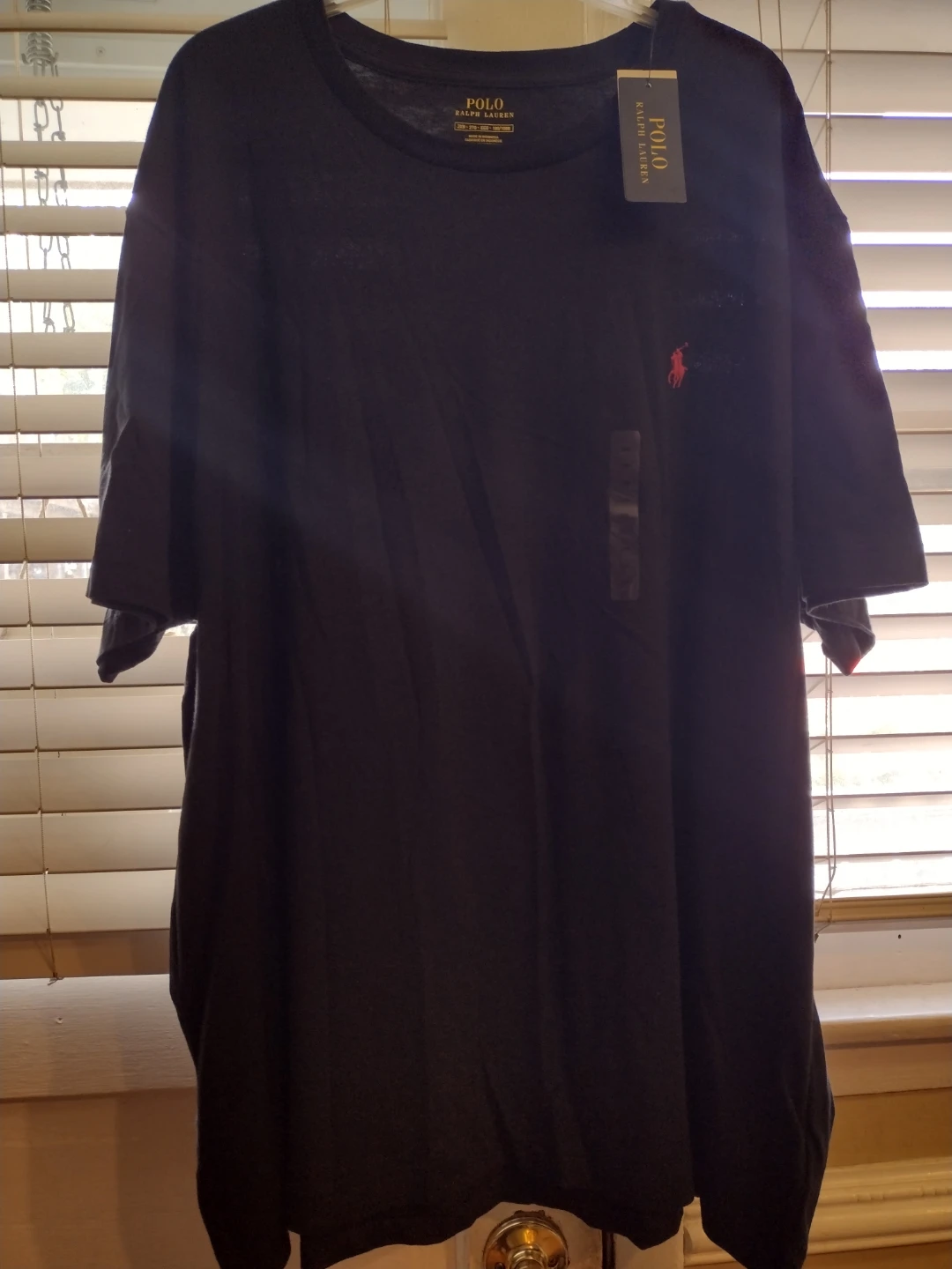 Polo Ralph Lauren Black T-Shirt 2XB New With Tags