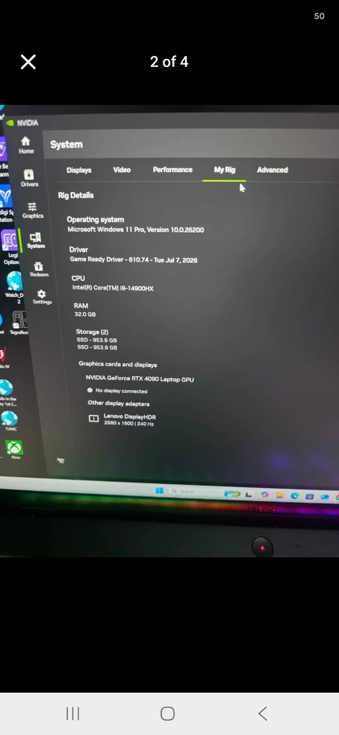 Lenovo Legion Gaming Laptop i9-14900HX RTX 4090 - photo 3