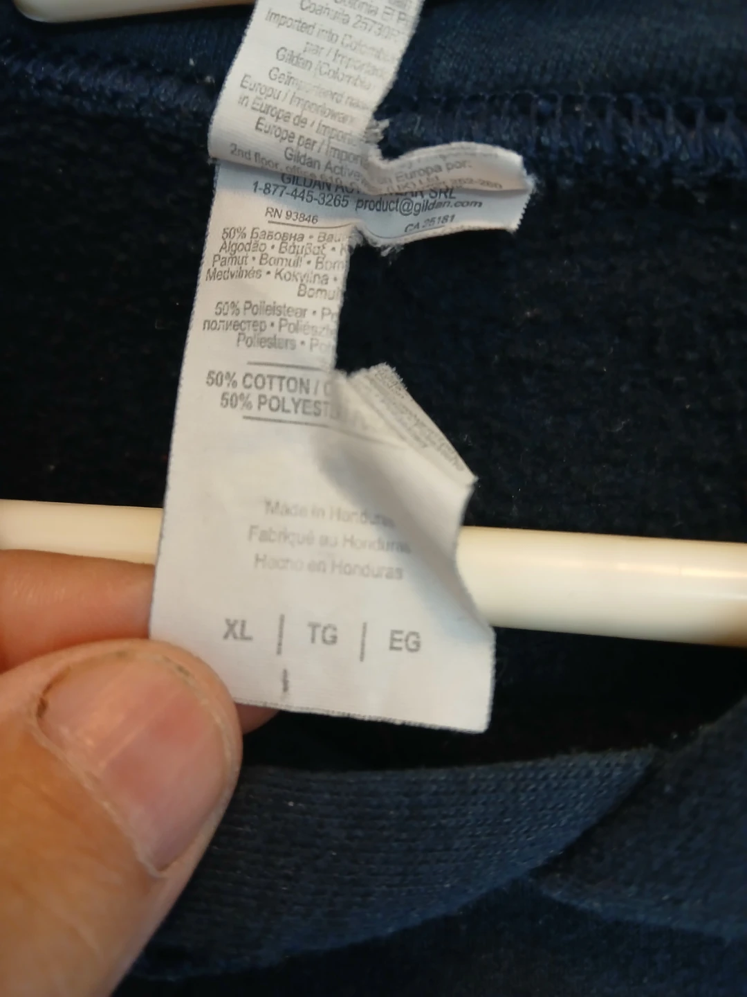 Gildan Navy Blue Hoodie XL - photo 2
