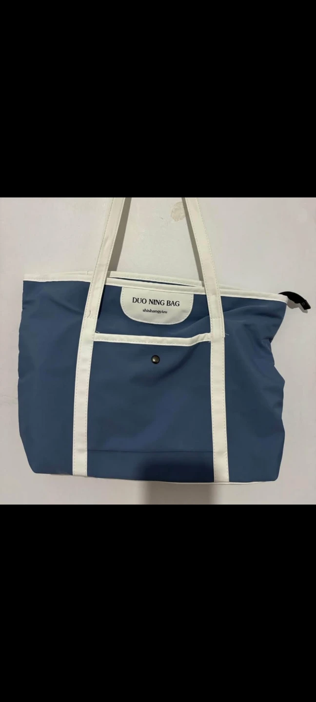Duo Ning Bag Blue and White Tote