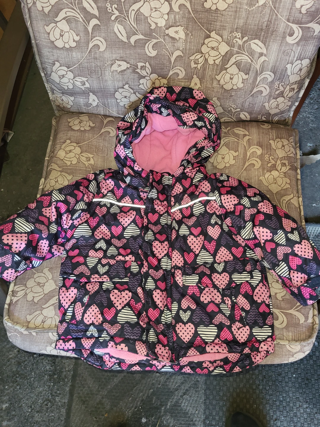 Toddler Winter Jacket and Hat Bundle