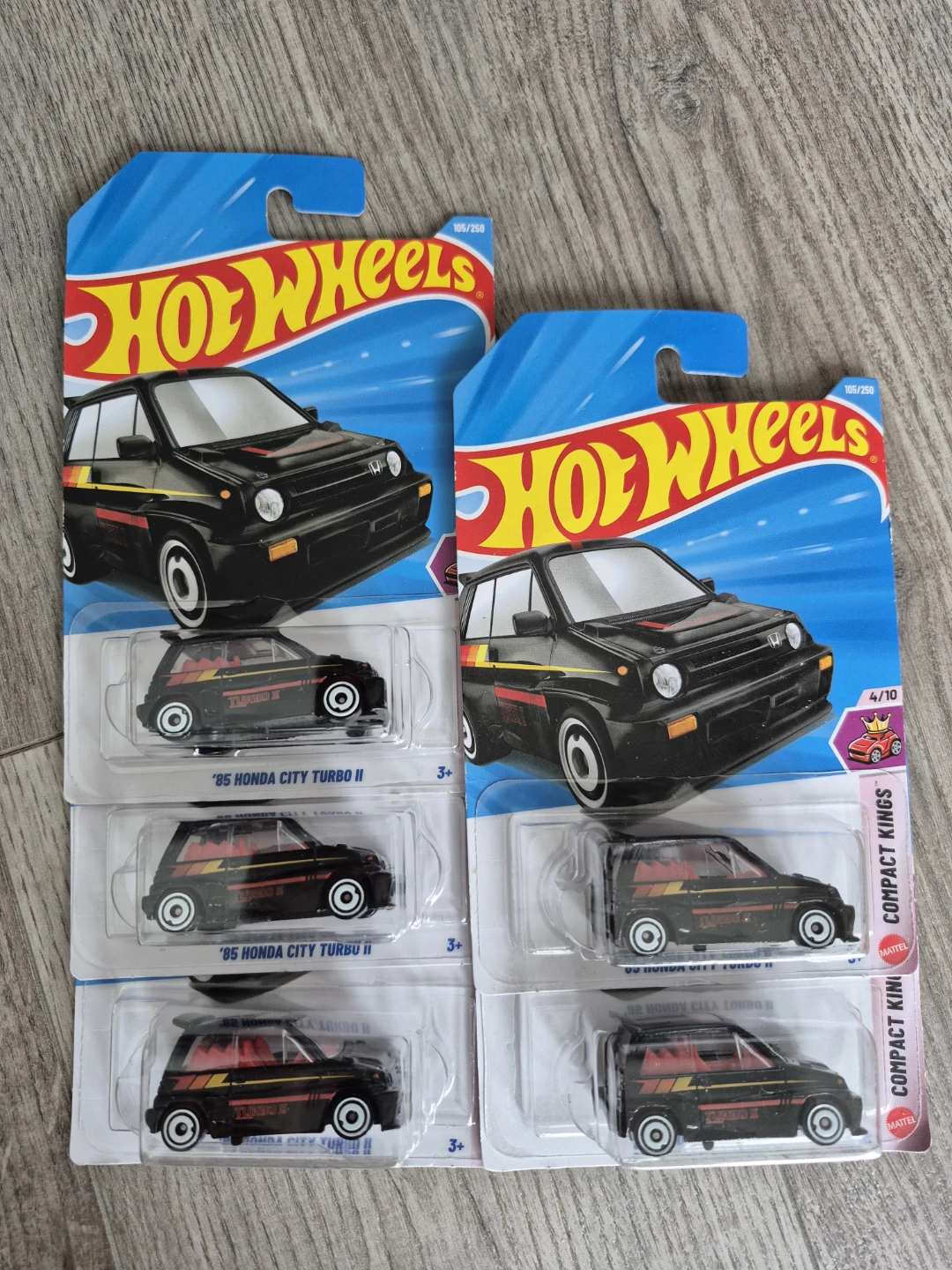 5 Hot Wheels '85 Honda City Turbo II Diecast Cars