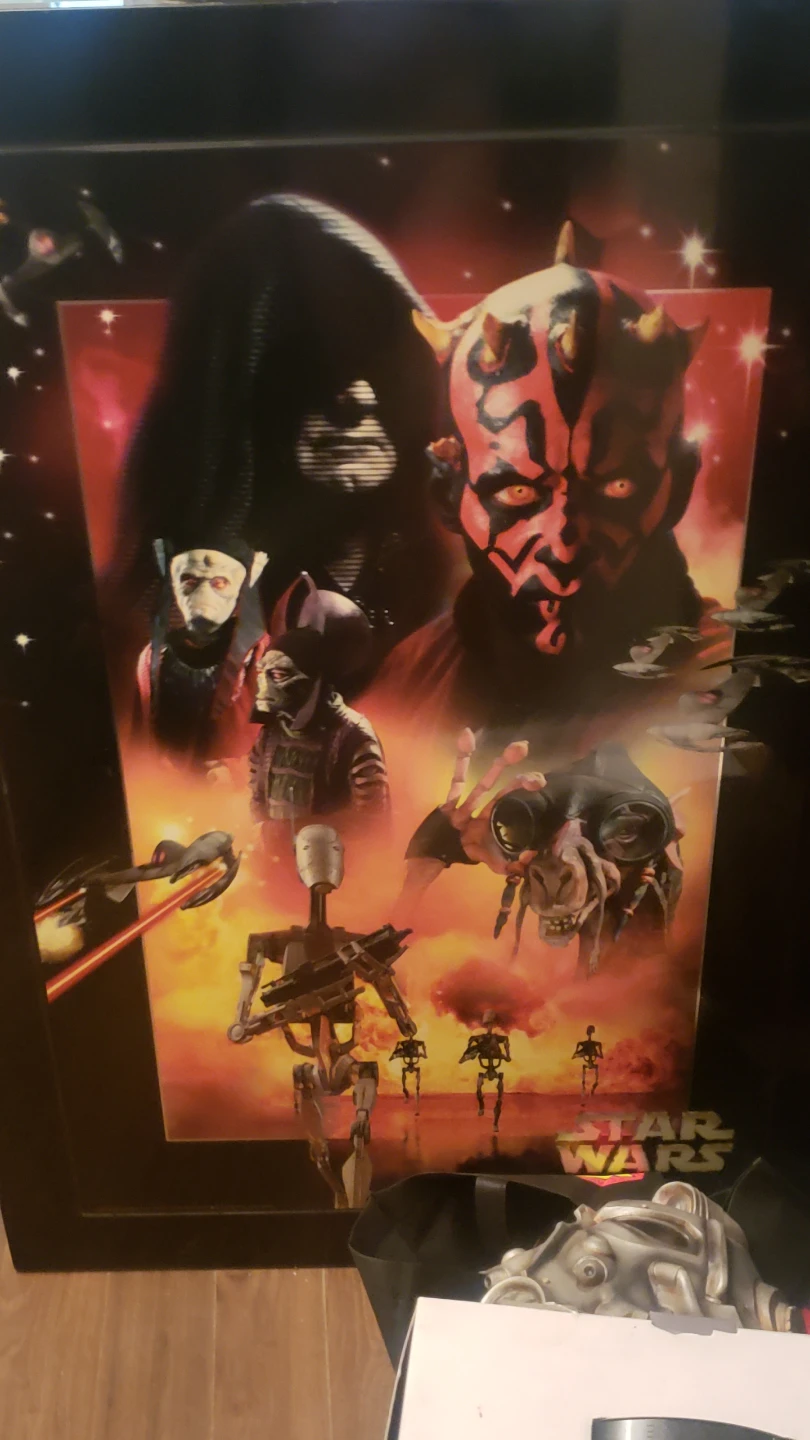 Star Wars The Phantom Menace Framed foil print