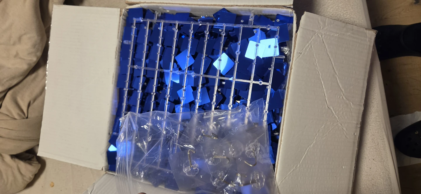 Blue Shimmer Wall Panels - 24 Pack - New in Box - photo 2