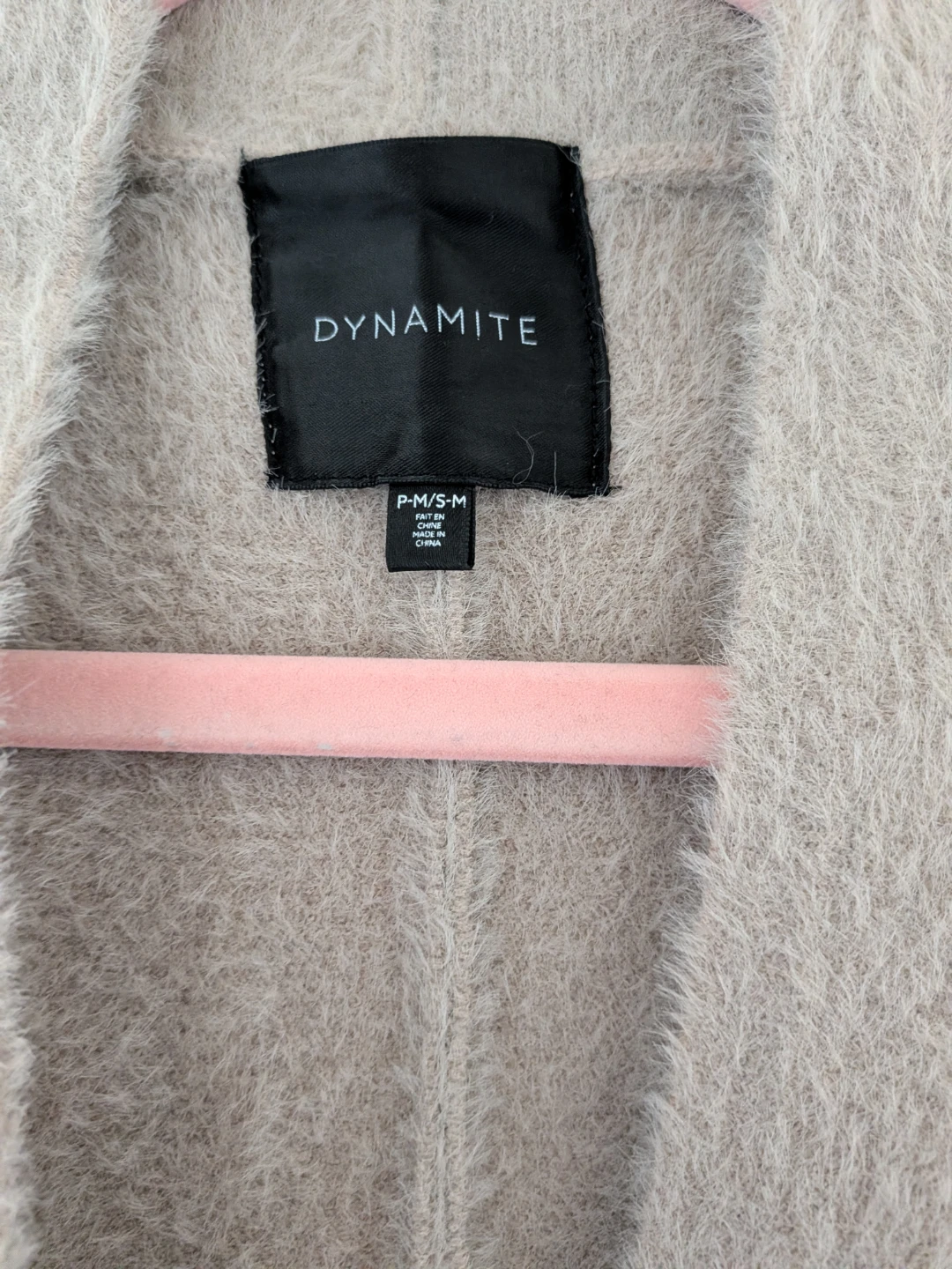 Dynamite Beige Fuzzy Cardigan - photo 5