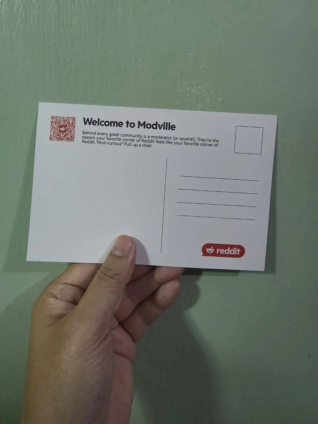 Reddit Welcome to Modville Postcard 🏈 - photo 2