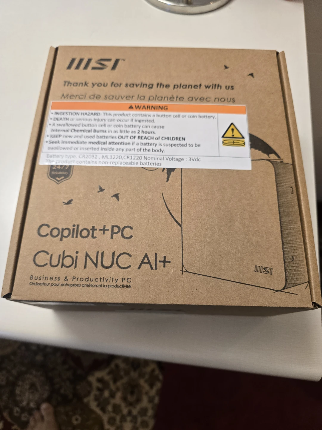 MSI Cubi Mini PC, Intel Core Ultra (Series 2) 9-288V, 32GB, 1TB