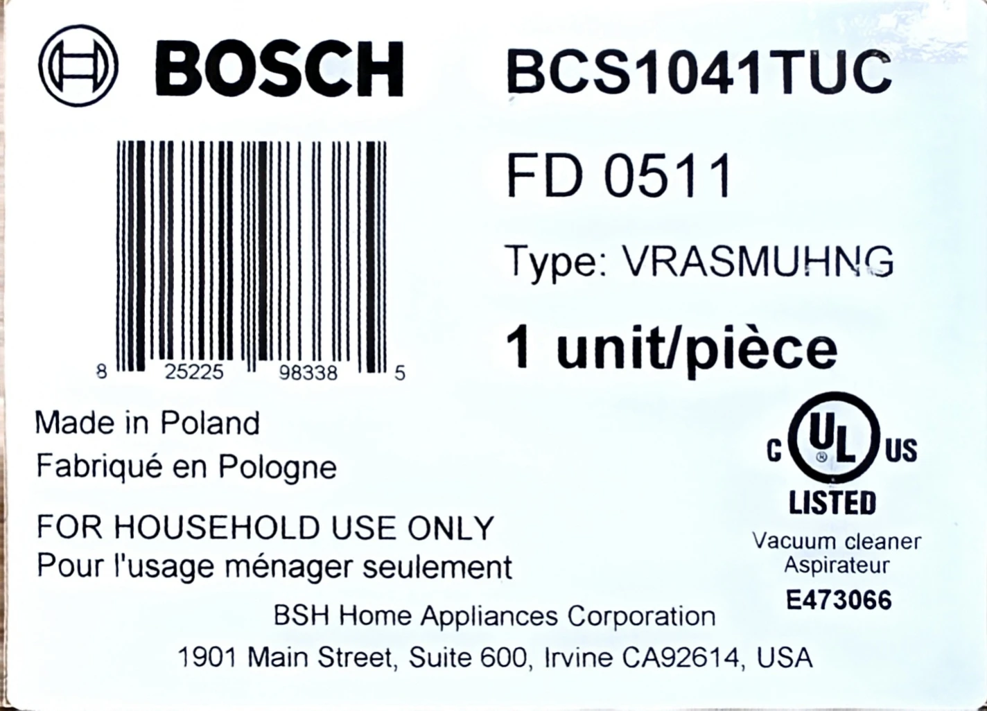 *BRAND NEW IN BOX* Bosch Unlimited 10 Cordless Vacuum Cleaner - photo 2