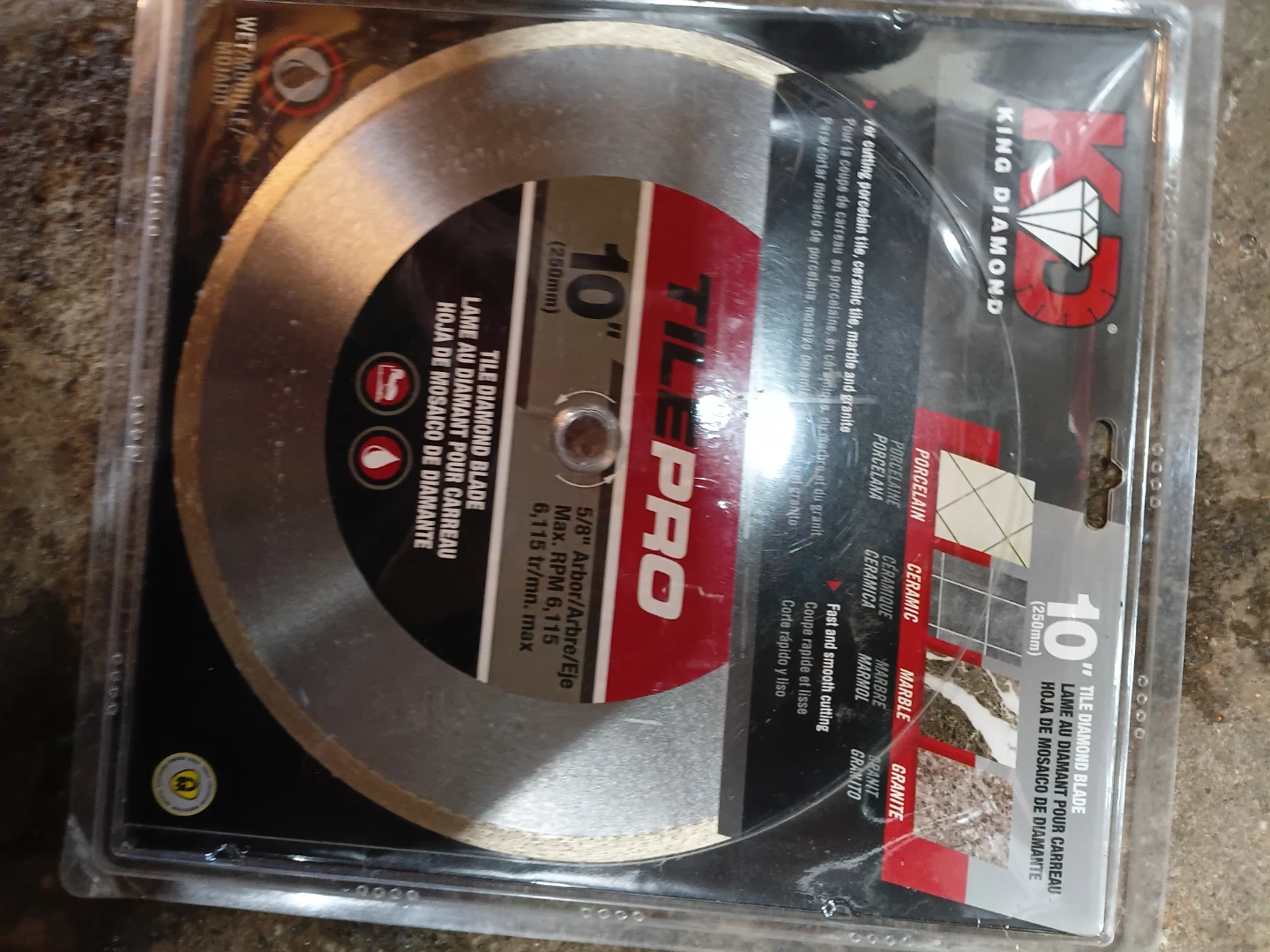Ridgid 10 inch Turbo Mesh Diamond Tile Blade - photo 2