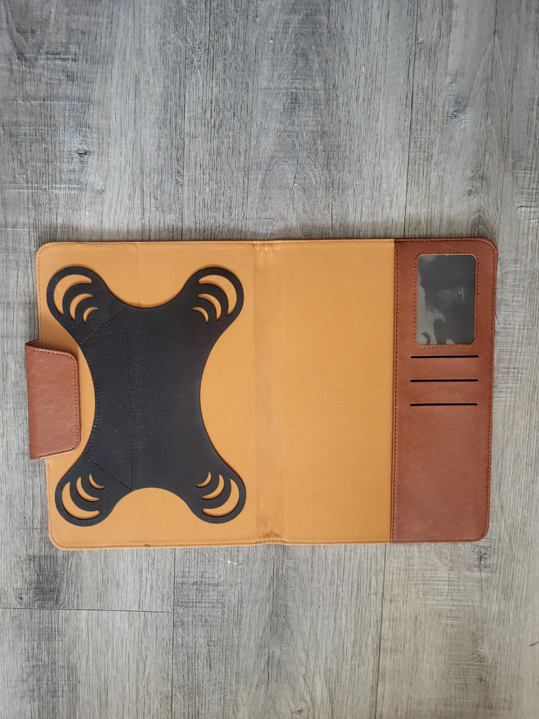 Universal Tablet Case Brown Faux Leather - photo 4