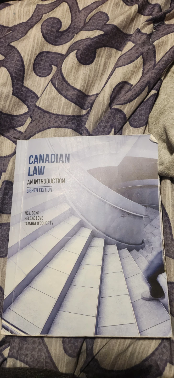 Used Intro to law text book (8th edition)
