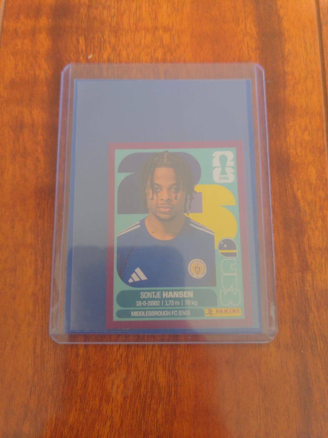 Panini Sontje Hansen Trading Card