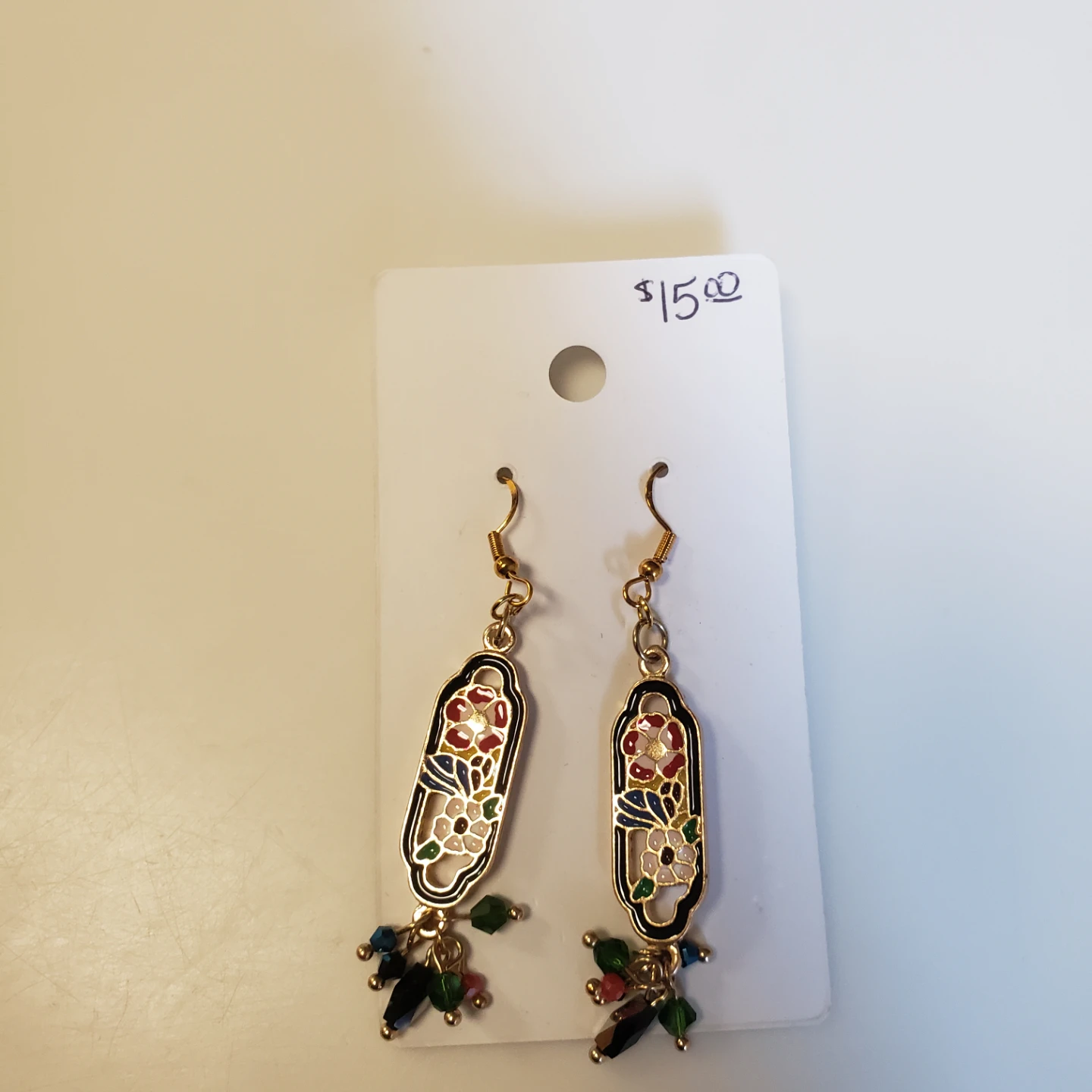 AK DESIGNS Floral Drop Earrings