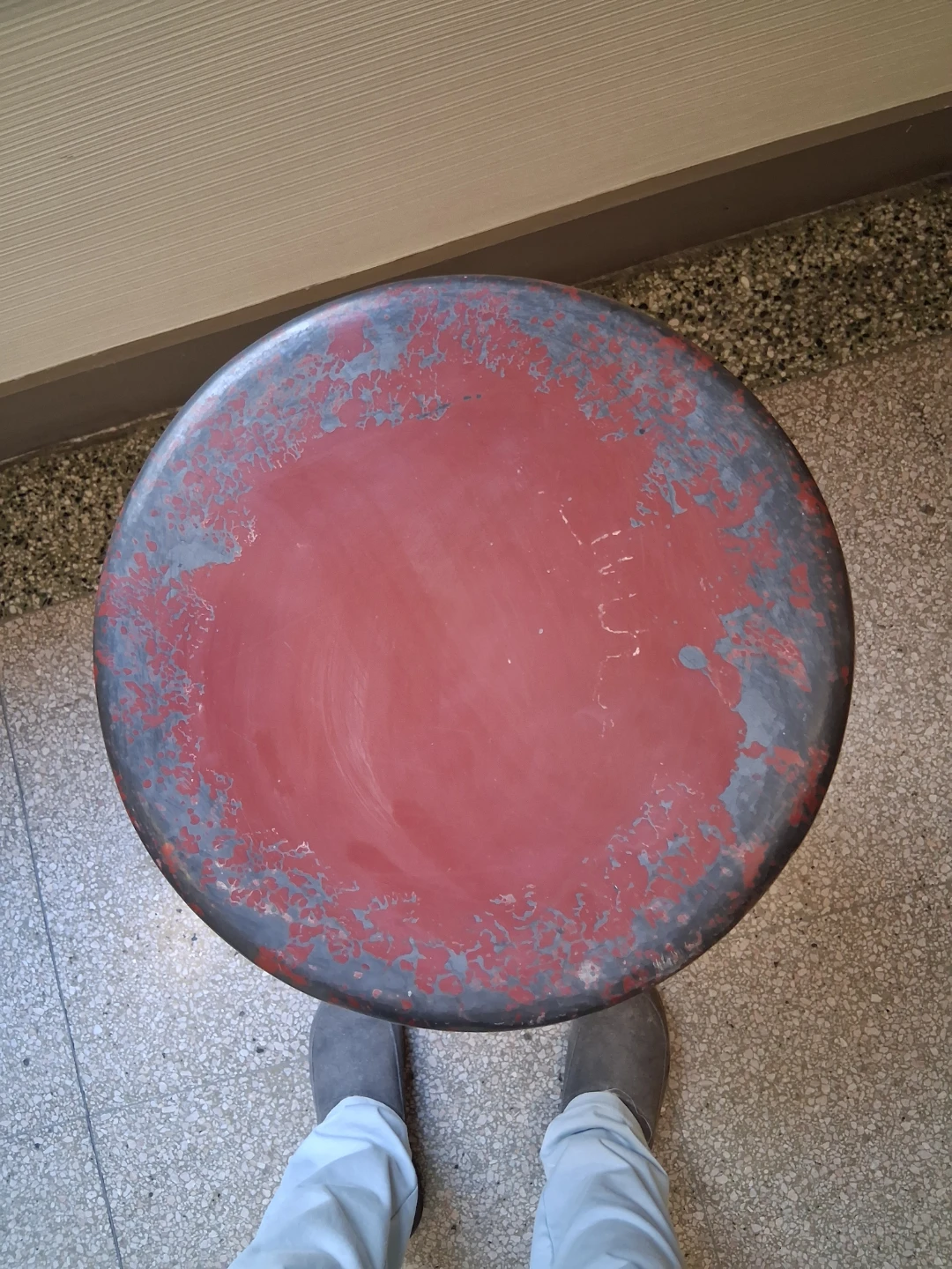 Vintage Industrial Adjustable Metal Stool - photo 4
