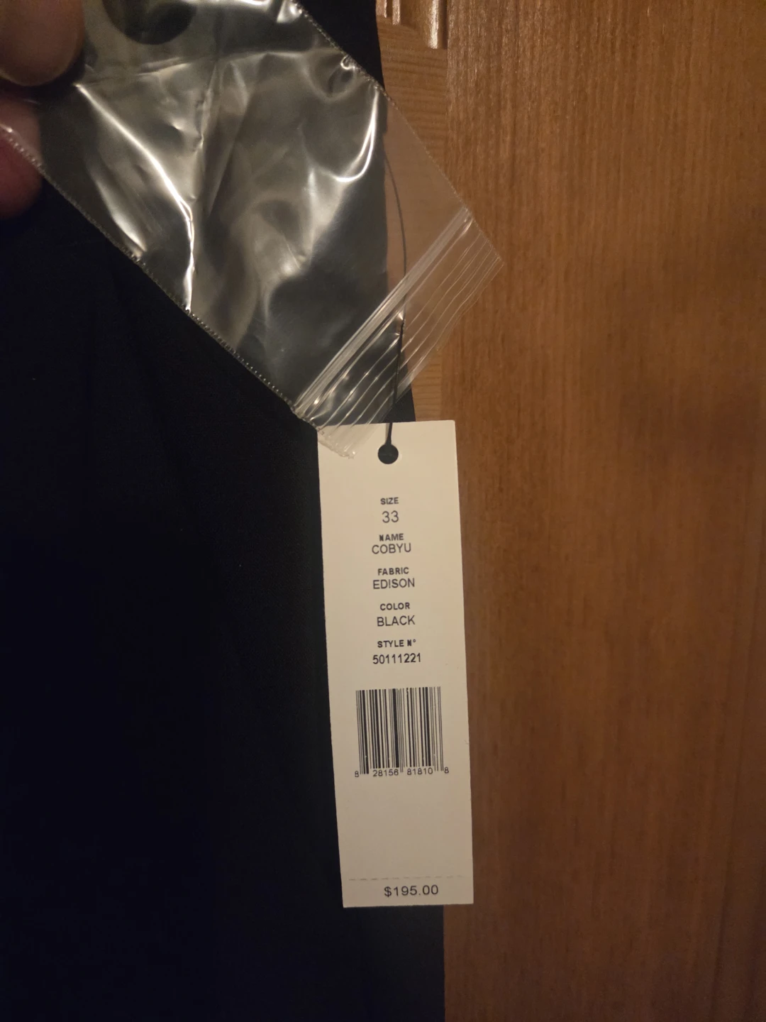 Theory Coby u Edison Black Pants Size 33🏈 - photo 5