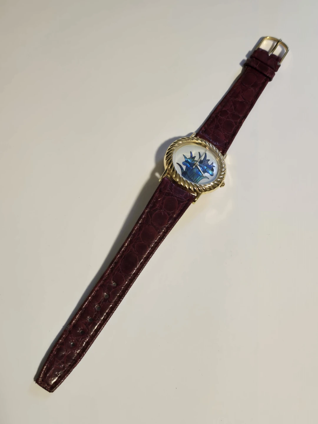 Gitano Women Mother of Pearl Flower Quartz Watch NEW BATTERY - photo 5