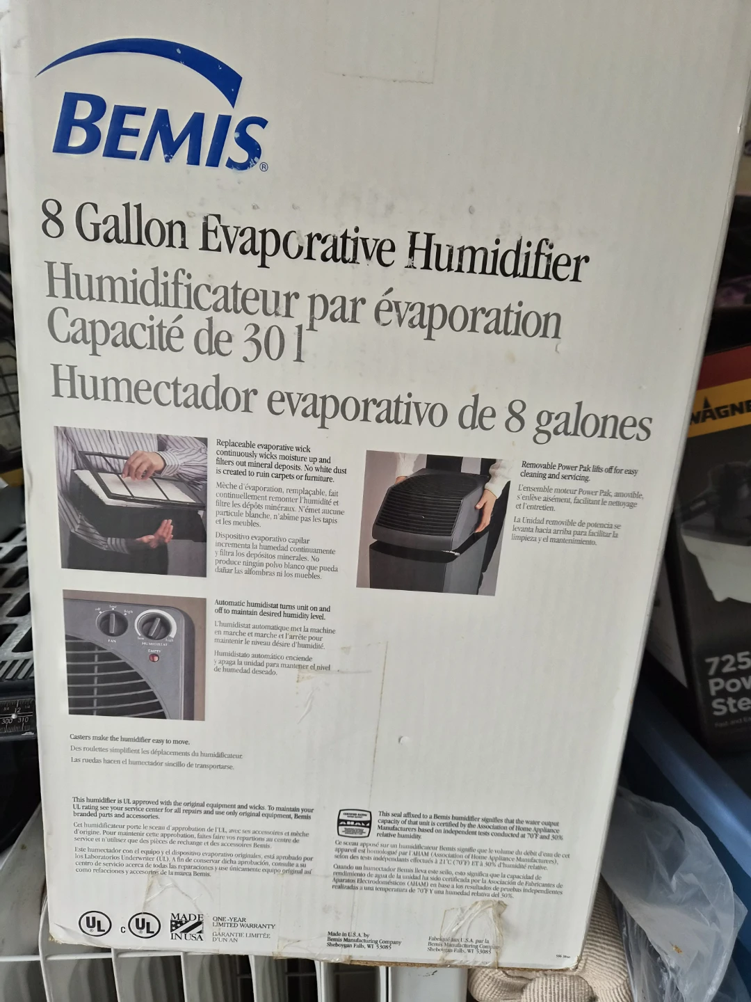 Bemis 8 Gallon Evaporative Humidifier