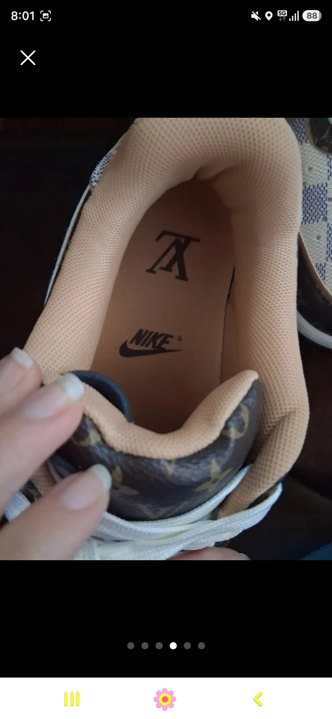 LV Nike Air Force 1 Sneakers - size 9 - photo 5