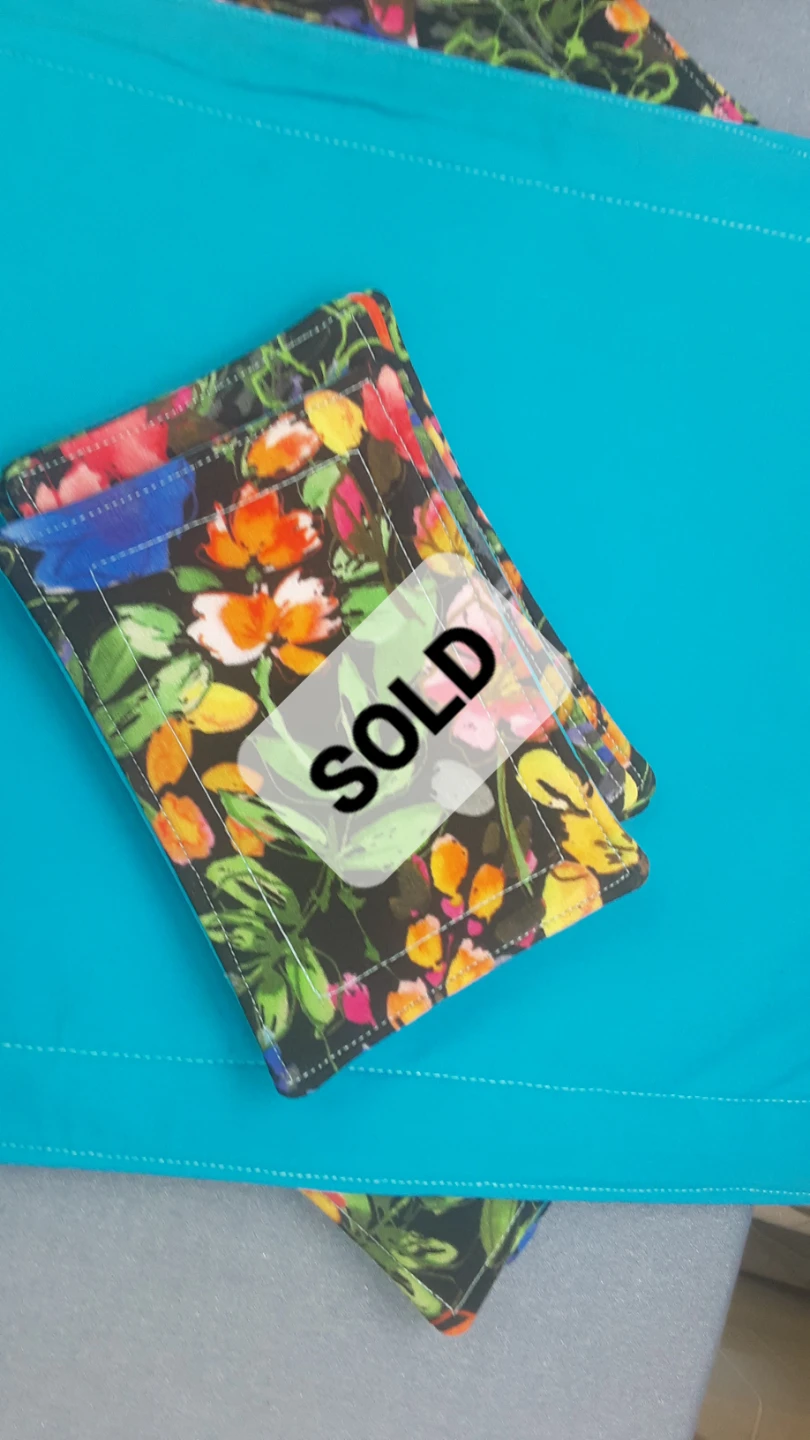 Floral Print Table Mat and Coaster Set - photo 5