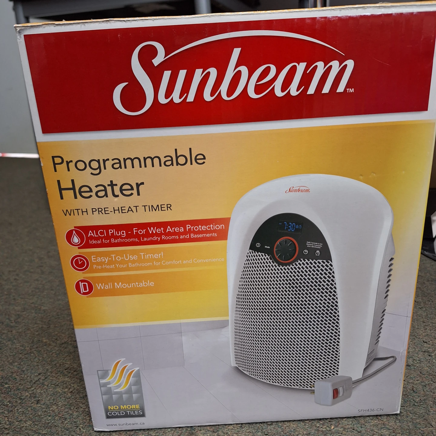 Sunbeam Programmable Heater with Pre-Heat Timer