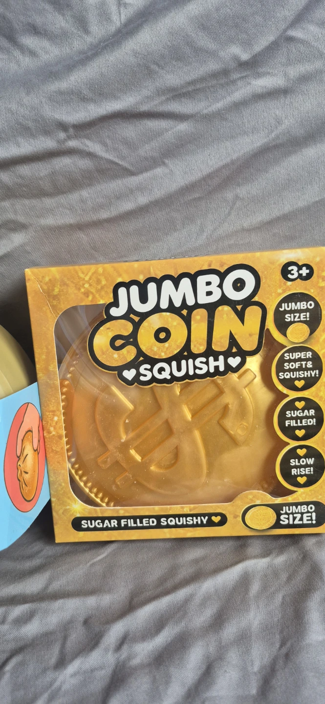 Jumbo Coin Squish Toy - Sugar Filled - photo 2