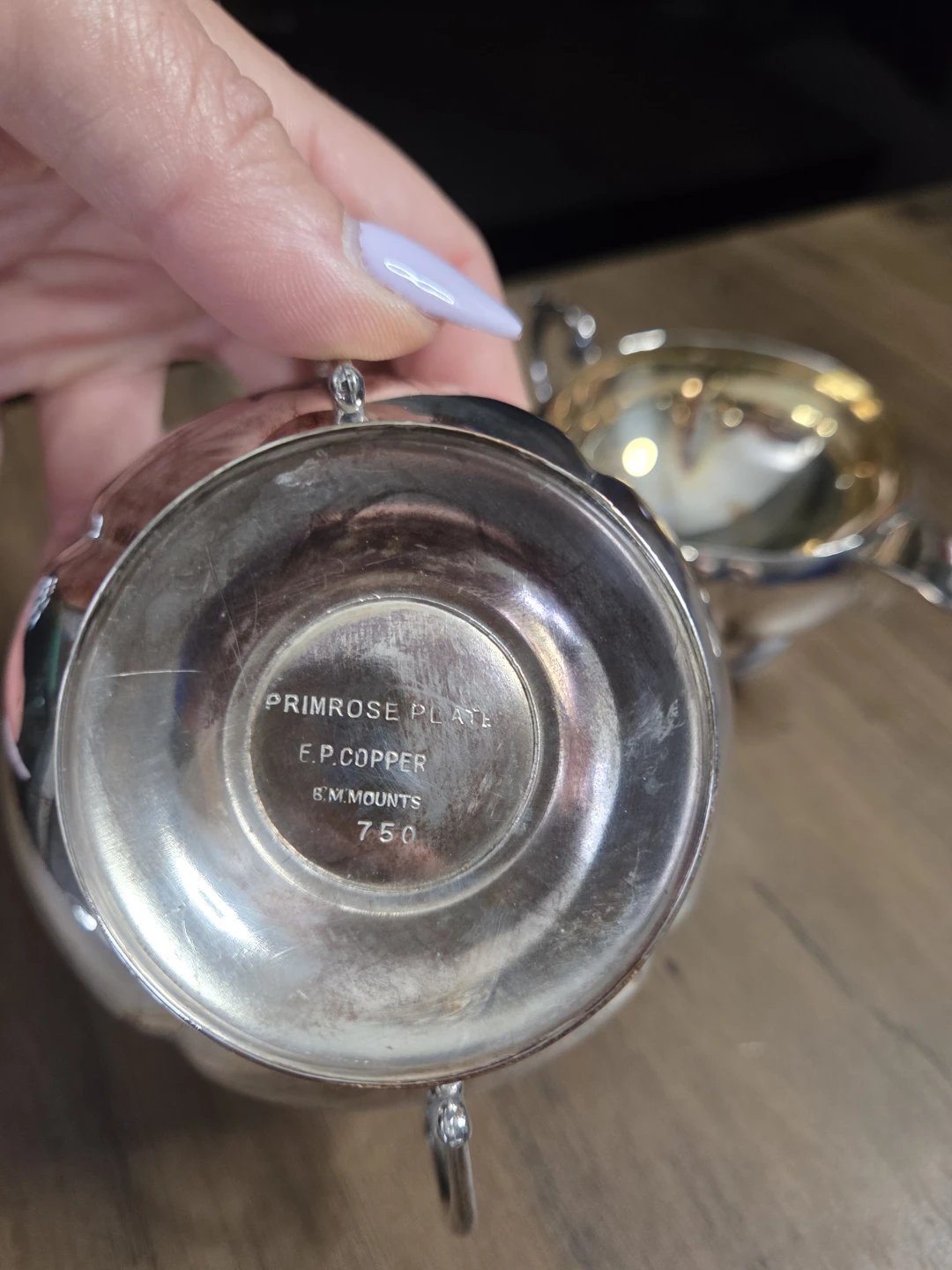 Vintage Primrose Plate Silverplate Creamer & Sugar Bowl Set - photo 3