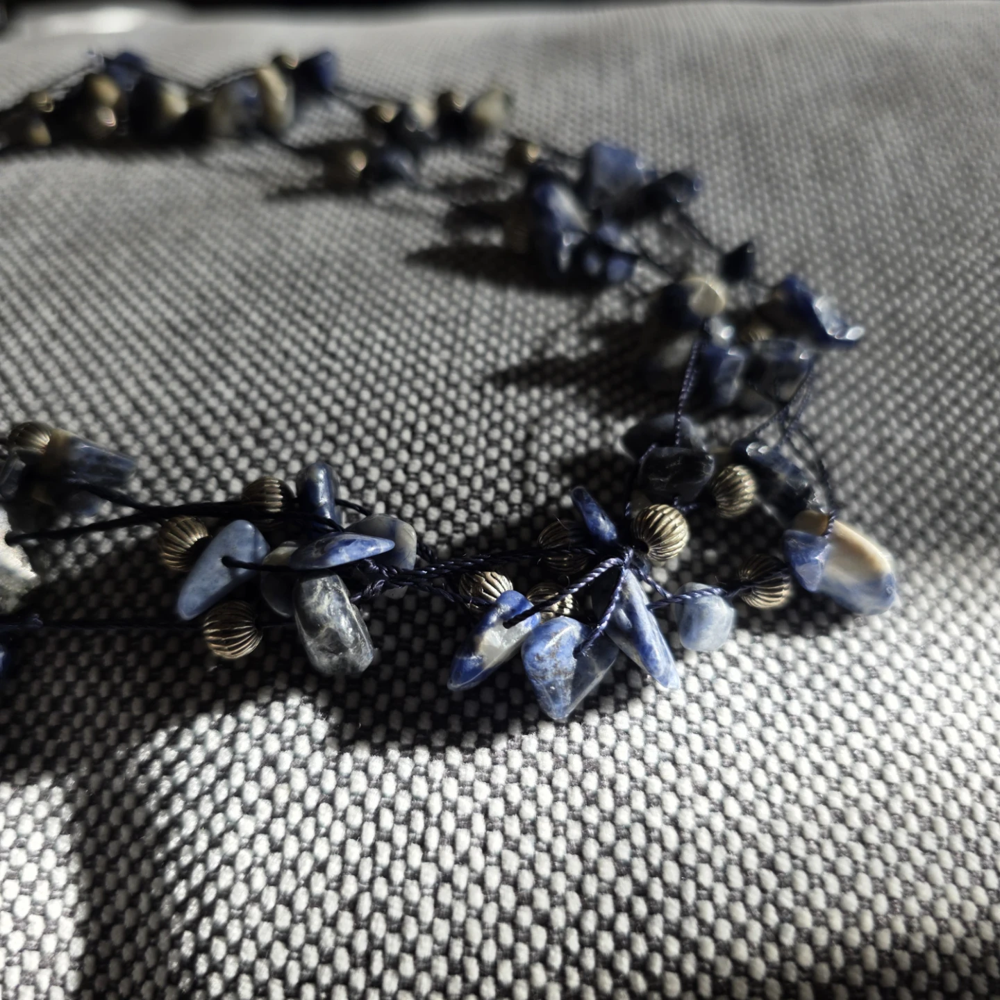 Blue Stone and Bead Necklace - photo 3
