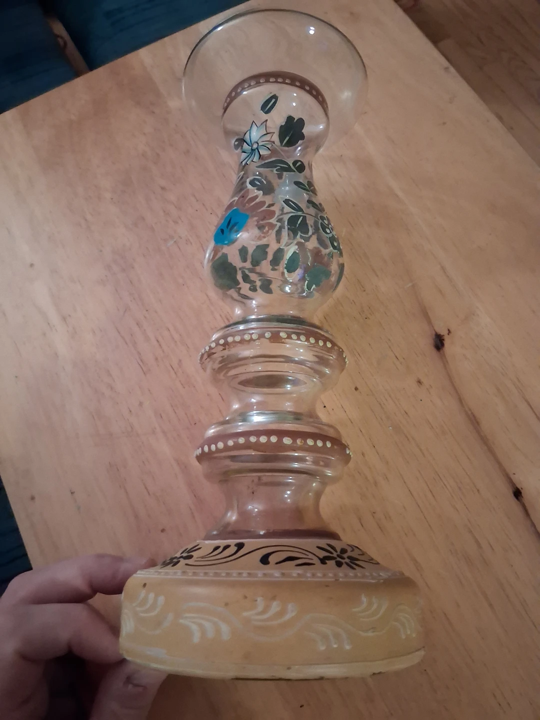 Decorative Glass Candle Holder or vase - photo 4
