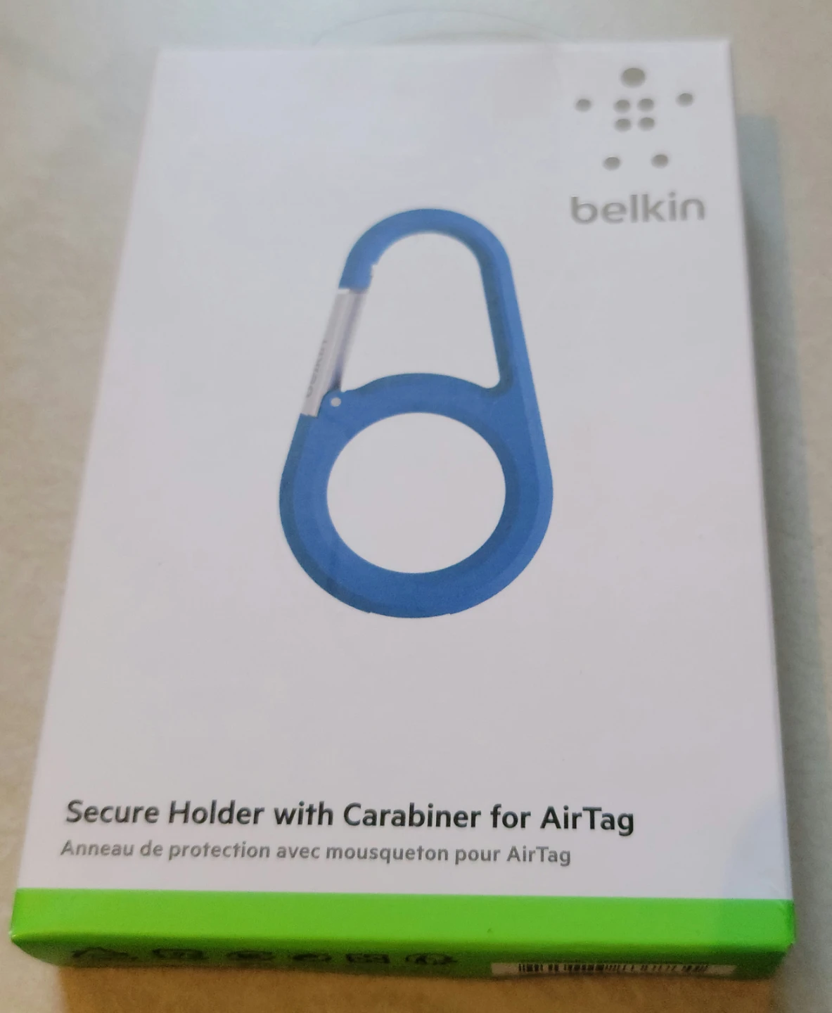 Blue Belkin Carabiner for Apple AirTag