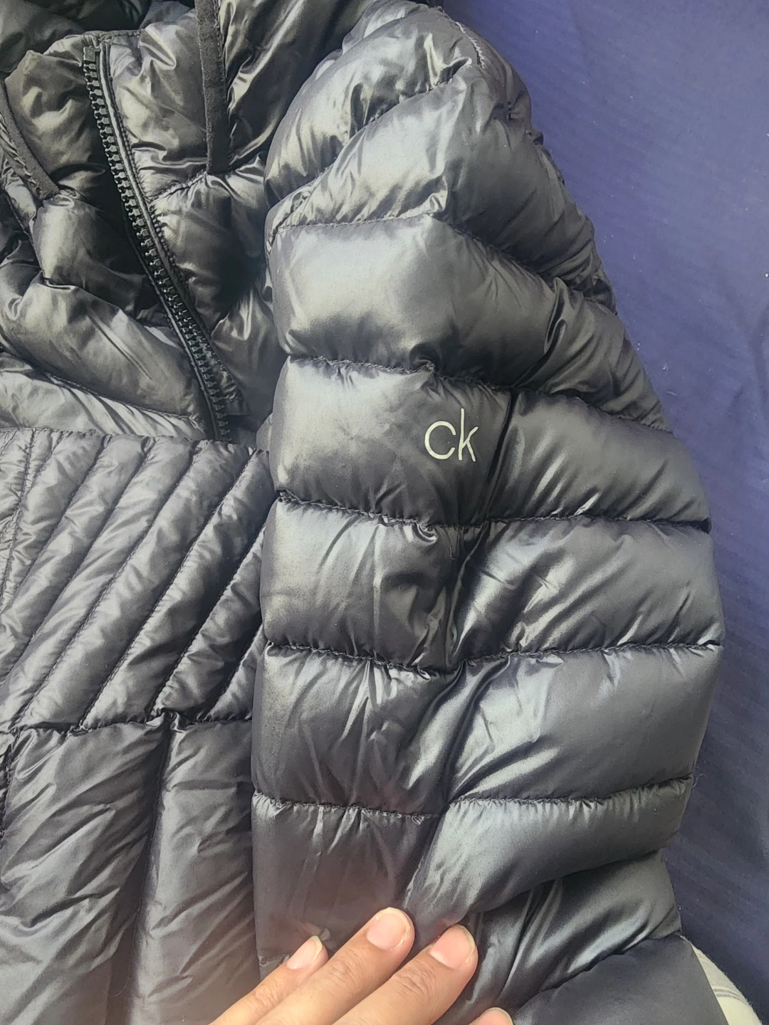 Manteau Calvin Klein en duvet, noir, grand