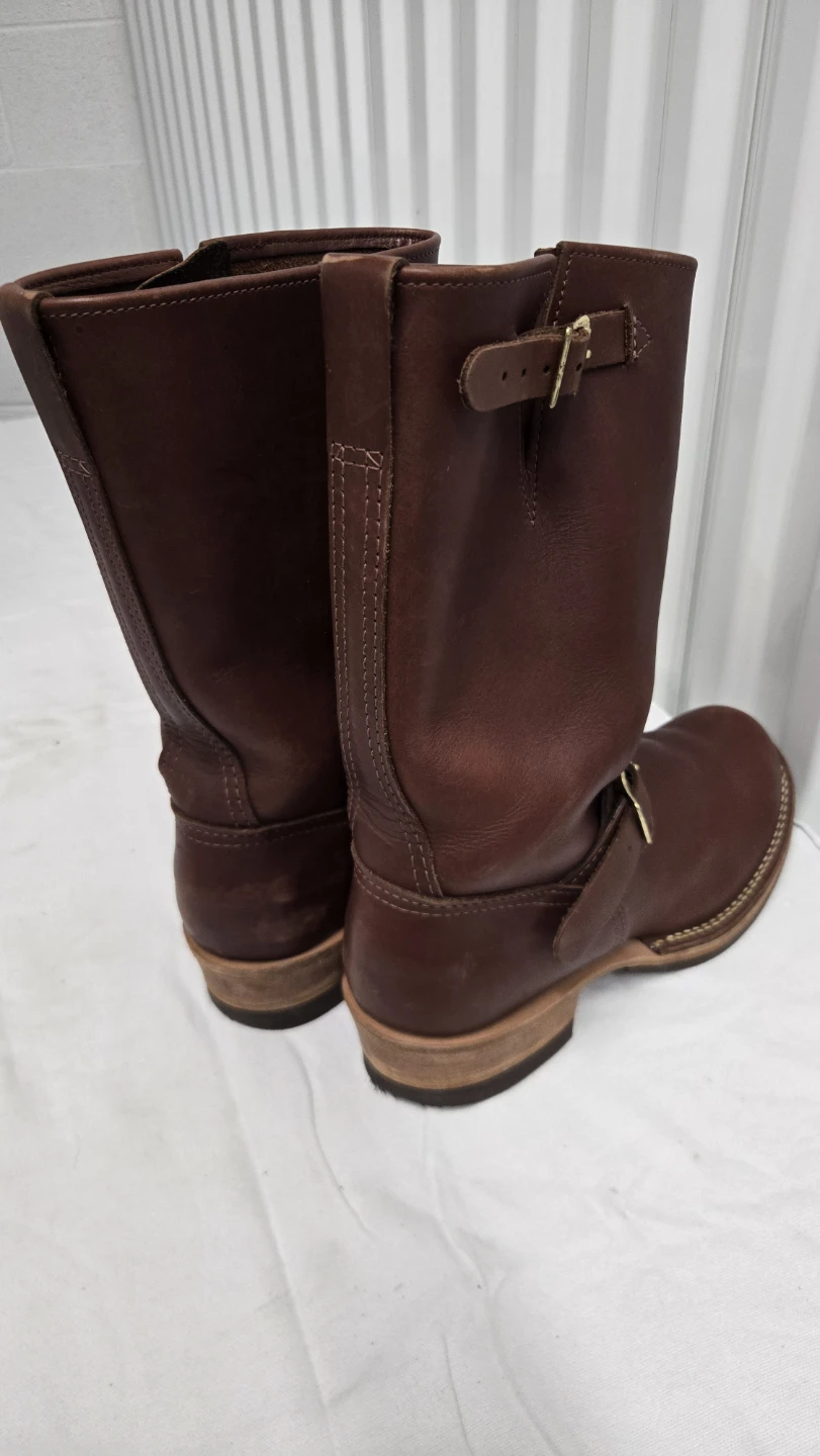 WESCO Boots Stock Boss Engineer Vibram Sole Leather Brown  S.10 - photo 4