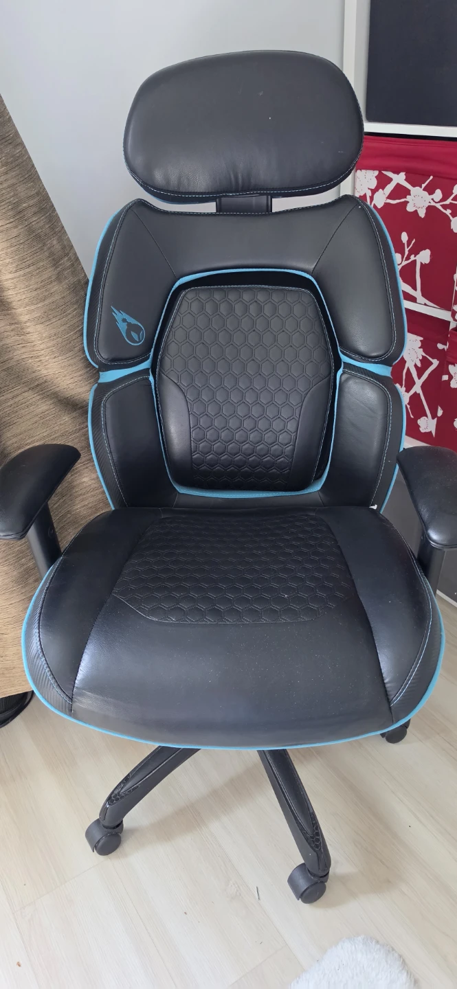 Black and Blue Gaming Chair - photo 4