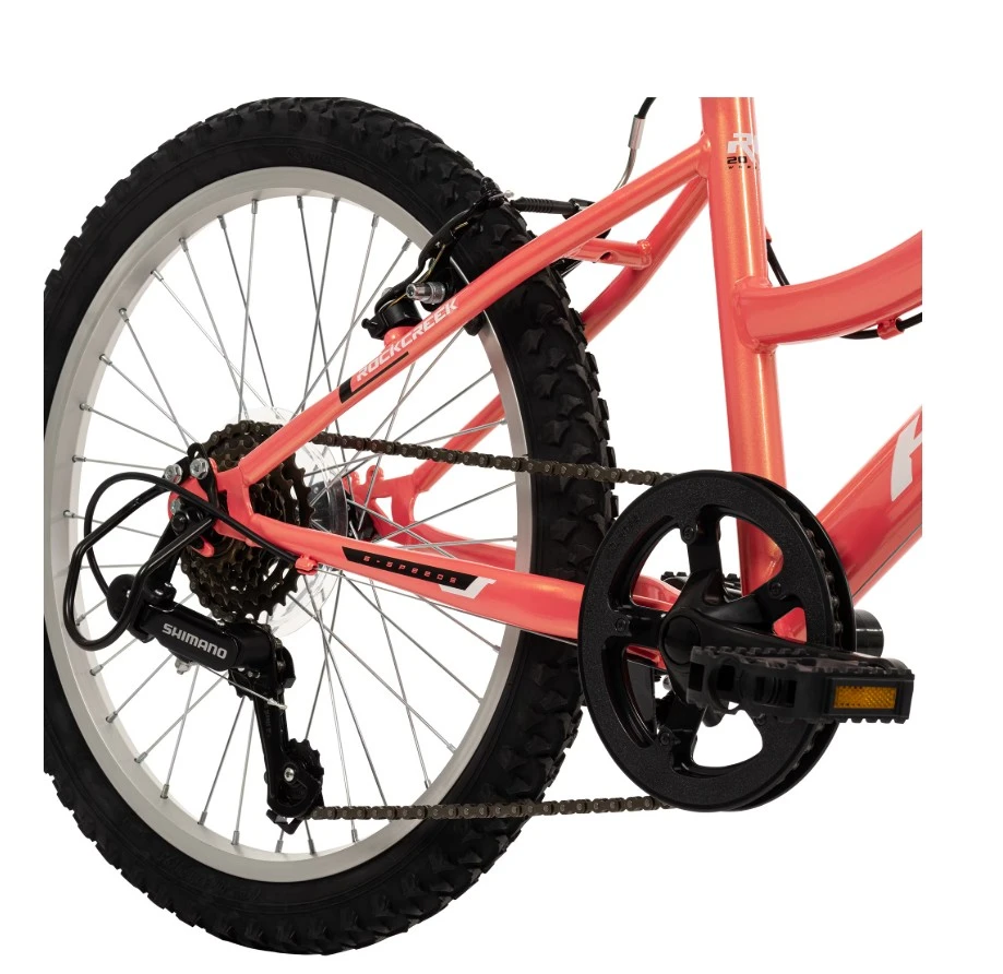 Huffy Rock Creek 20-inch Girls’ 6-speed Mountain Bike, Pink - photo 5