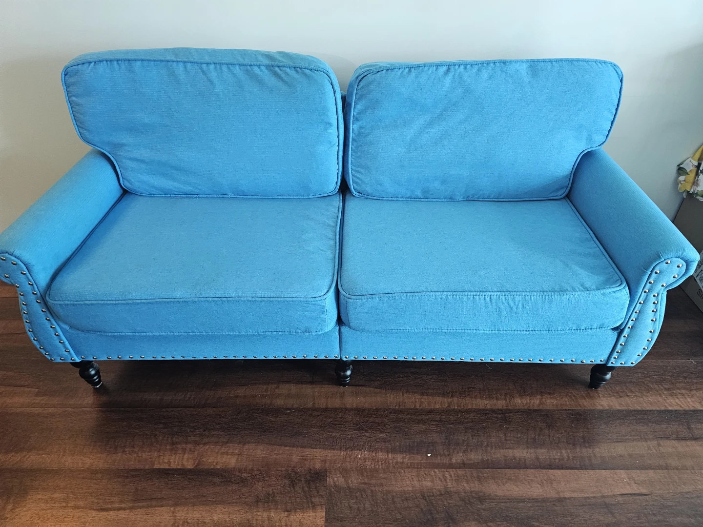 Blue beautiful couch - photo 4