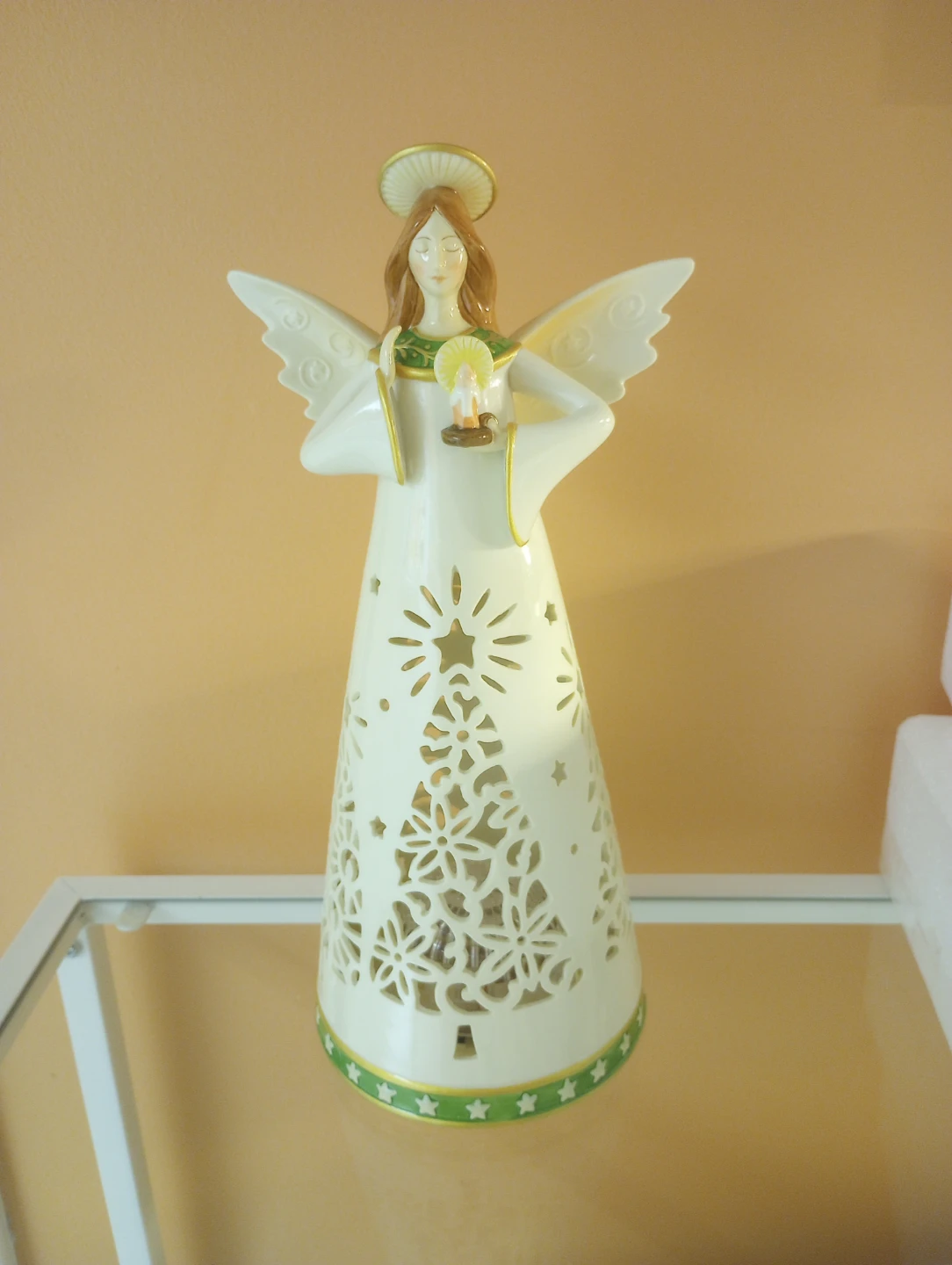 Vintage Ceramic Illuminated Christmas Angel - photo 3